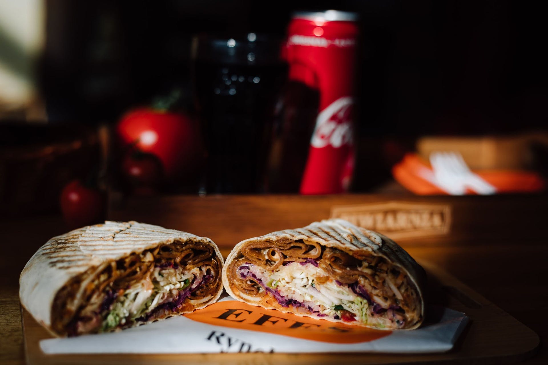 Efes Tarnow - kebab w tortilli 1